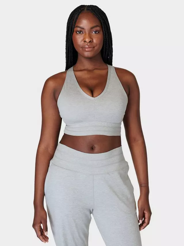 

Спортивный бюстгальтер Sweaty Betty Gaia Yoga, цвет light/grey/marl