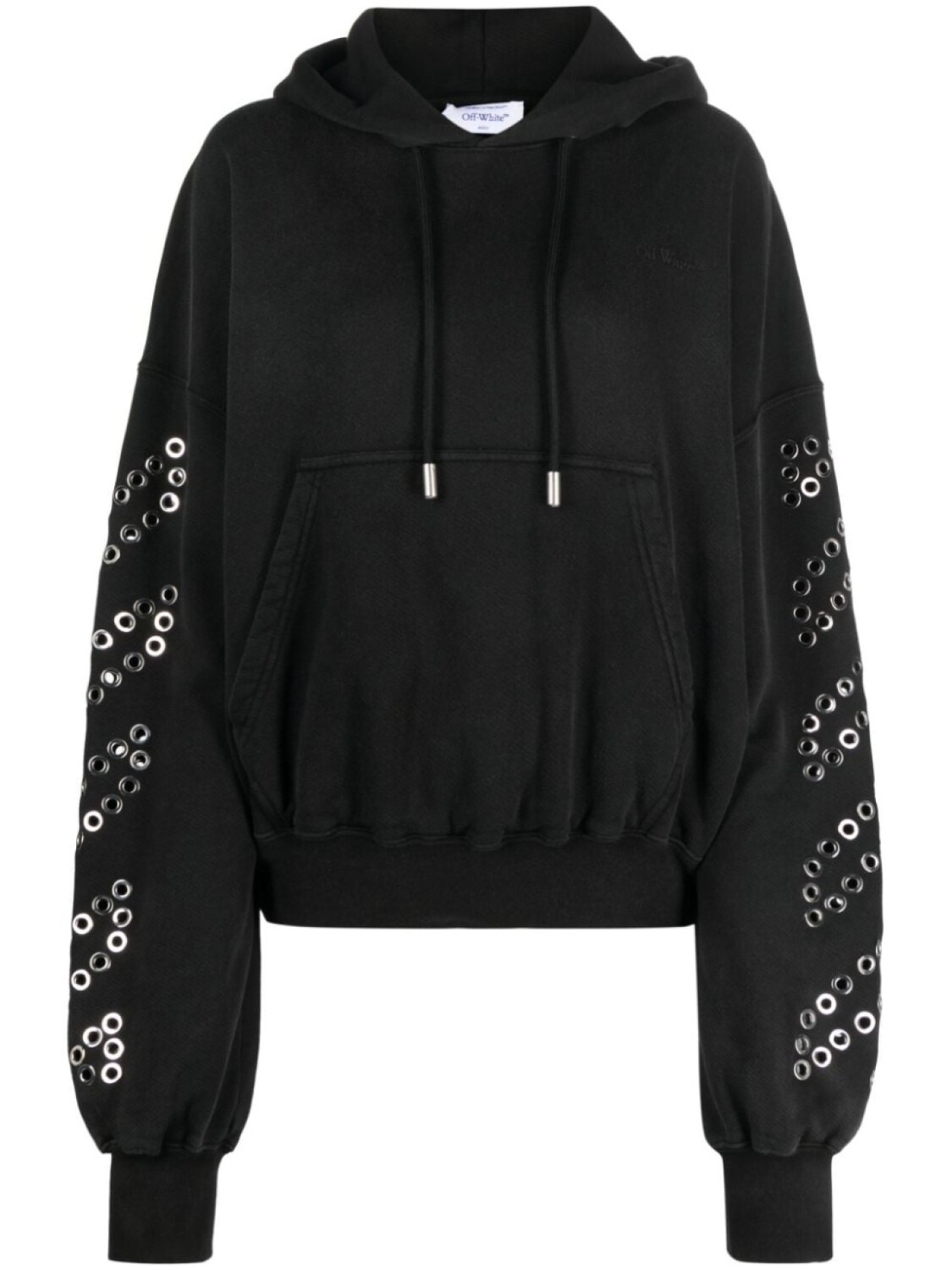 

Off-White худи с люверсами, черный