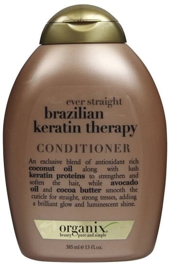 

Разглаживающий кондиционер с бразильским кератином 385мл Ever Straightening + Brazil Keratin Smooth Conditioner, Organix