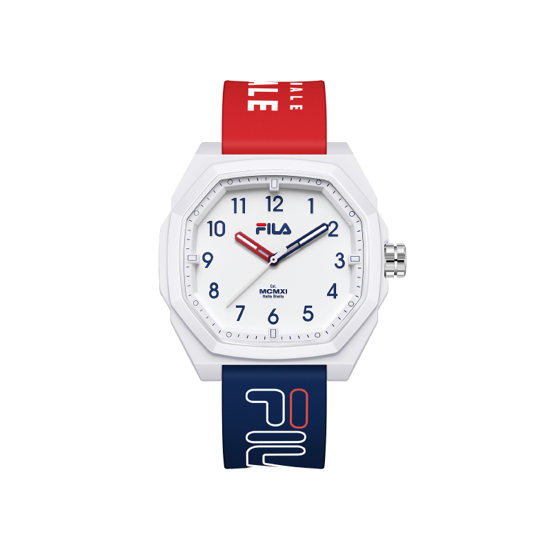 

FILA Кварцевые наручные часы с силиконовым ремешком и белым циферблатом унисекс