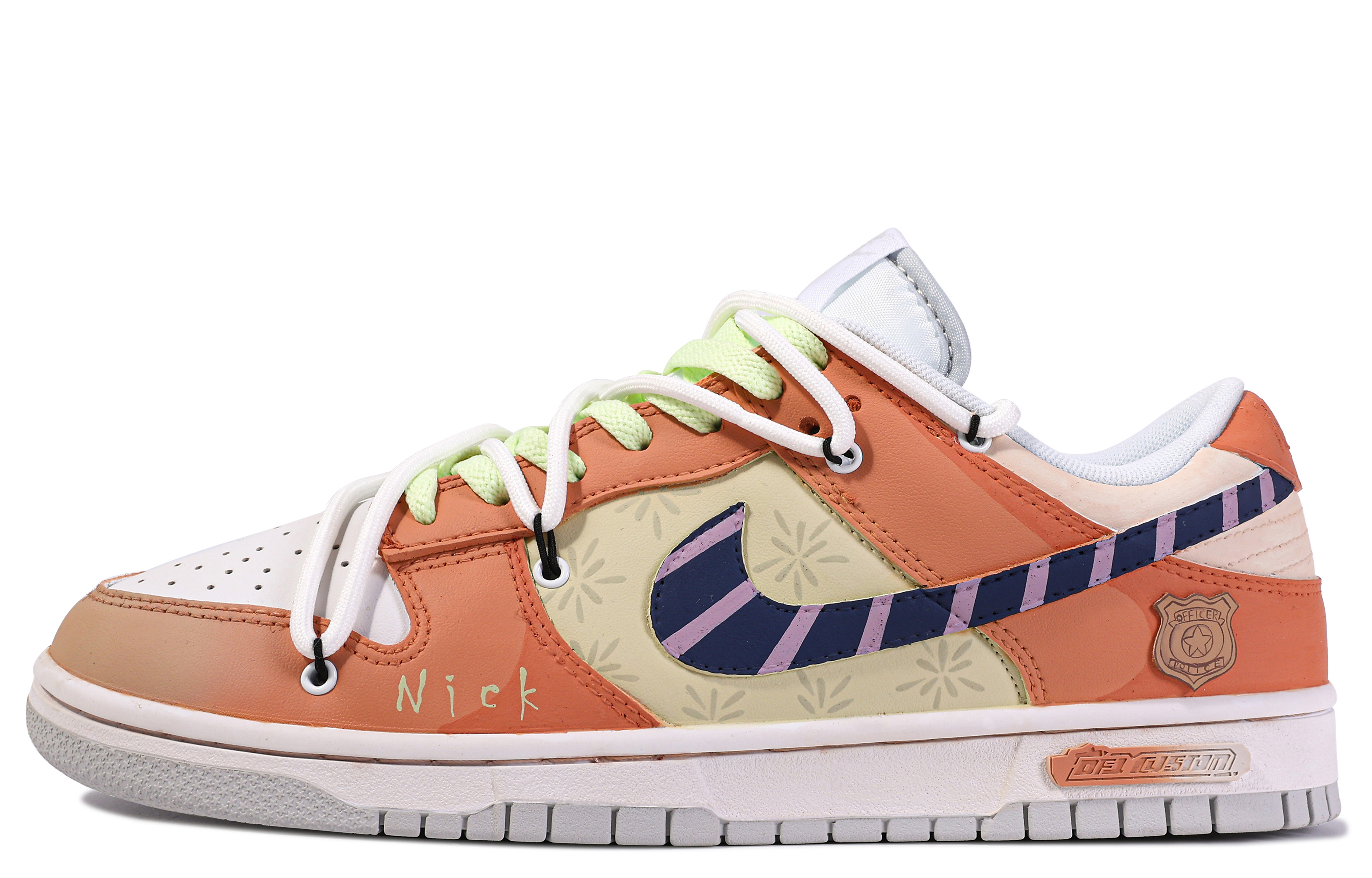 

Кроссовки Nike Dunk Skateboarding Shoes Women's Low-top Orange/Yellow, цвет Orange