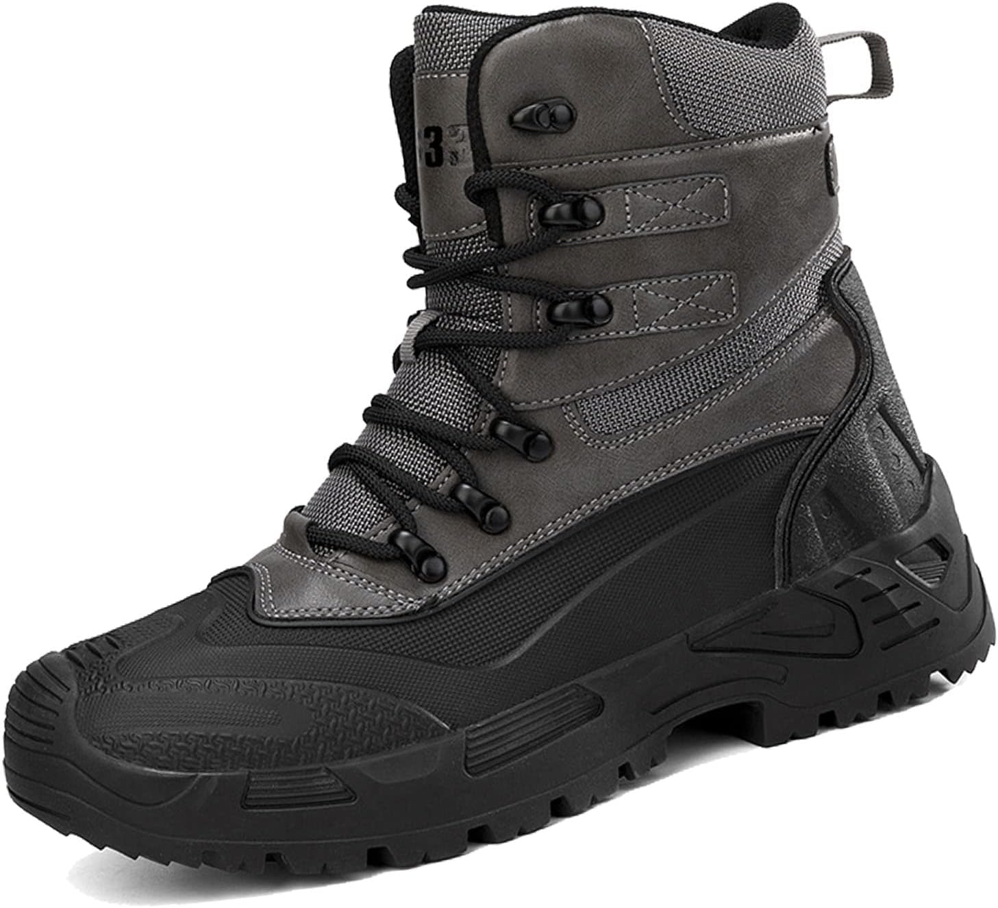 

Тактические ботинки для мужчин диаметром 15 см, легкие боевые ботинки, кожаные мотоциклетные ботинки, пустынные ботинки Zivopah, серый