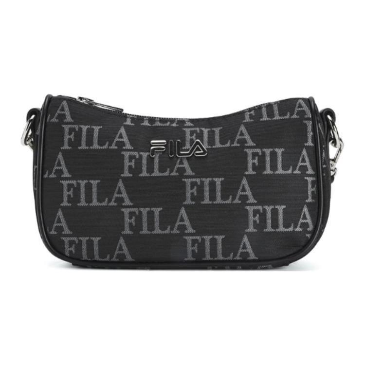 

FILA Тканевая полиуретановая искусственная кожаная женская кроссбоди сумка ультрамаленького размера, Black