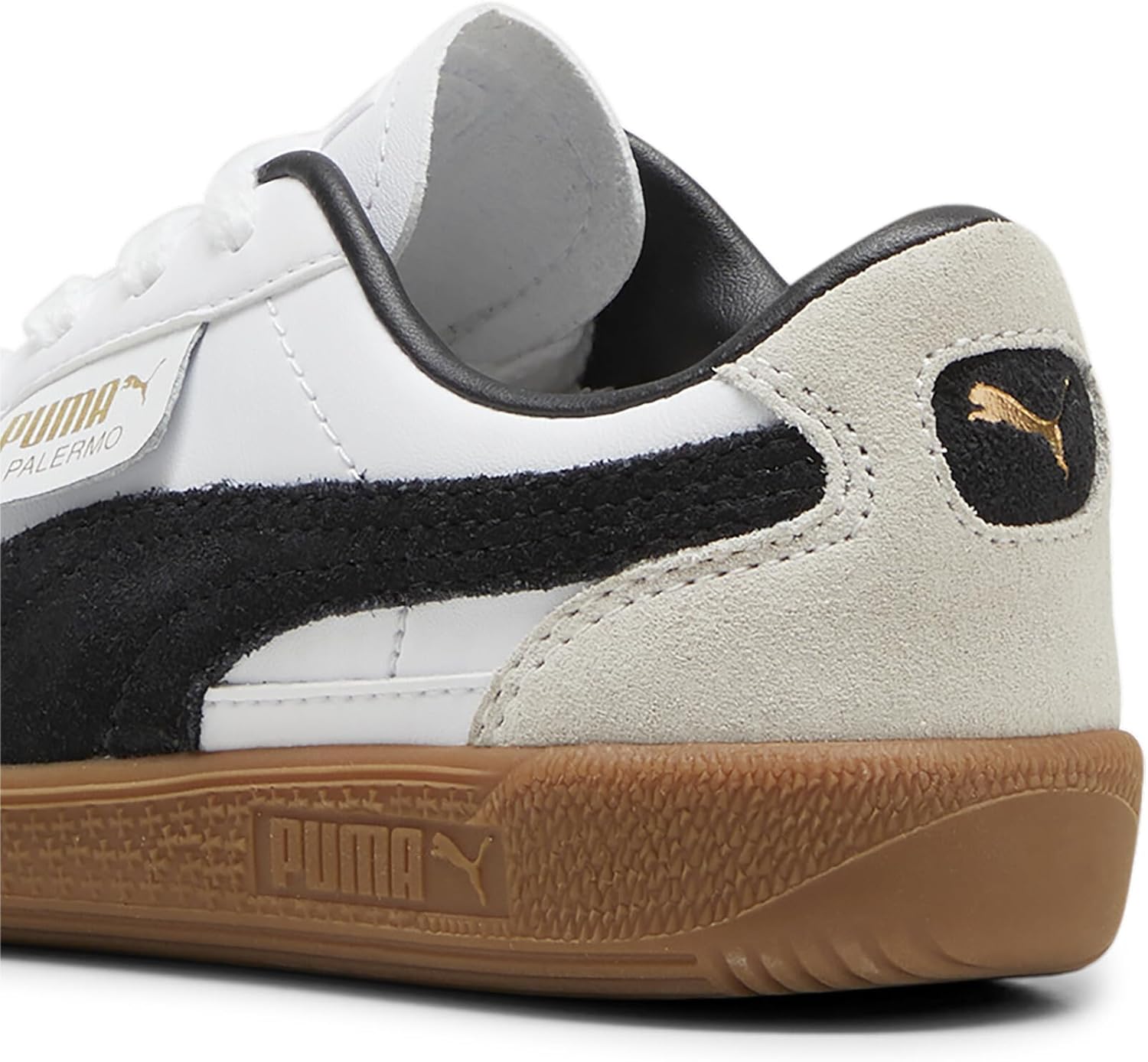 Детские кроссовки Puma Unisex-Child Palermo (для малышей), черный/серый — фото 4