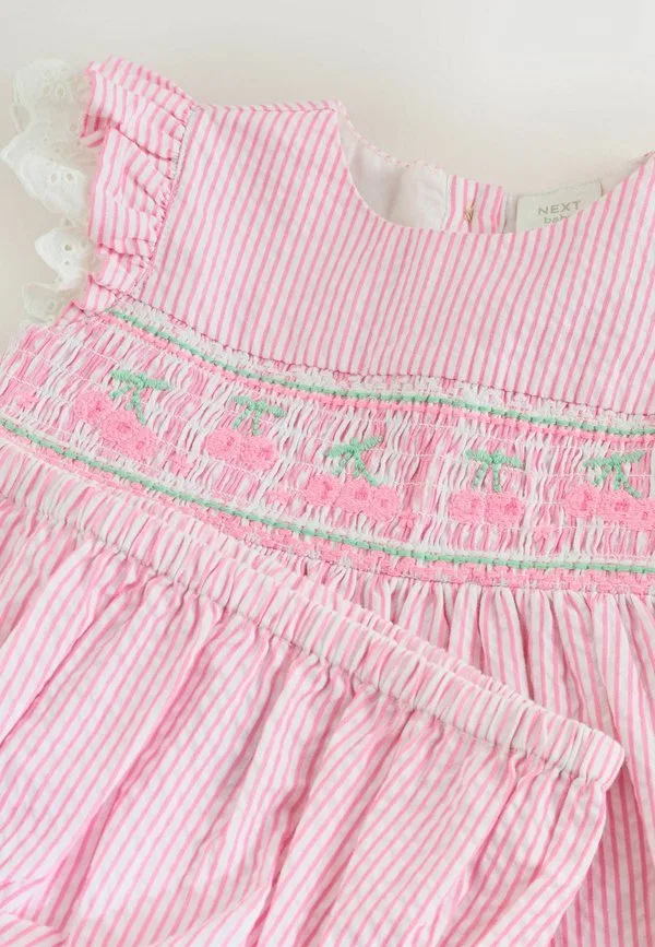 Платье из двух частей стандартного кроя Next, Pink Stripe — фото 2