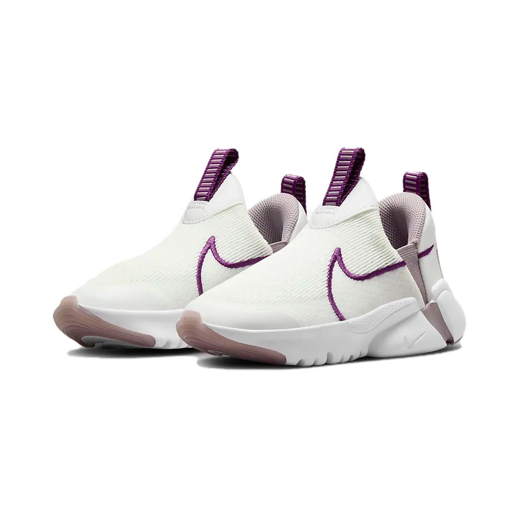 Кроссовки для бега Flex Plus Cushioning с низким верхом, износостойкие, для детей от 3 до 7 лет Nike, белый/фиолетовый — фото 3