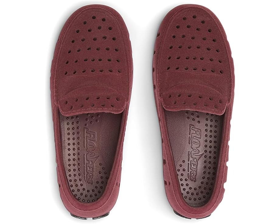 Лоферы Floafers Kids Prodigy Driver Faux Suede, цвет Burgundy Vegan Suede — фото 2