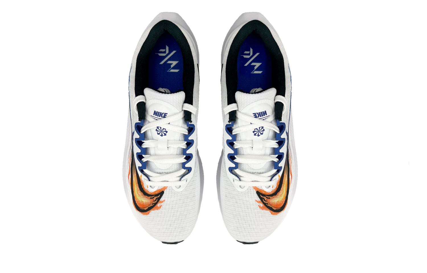 Nike Zoom Fly 5 Низкие Марафонские Беговые Кроссовки Мужские Черный Белый Синий — фото 4