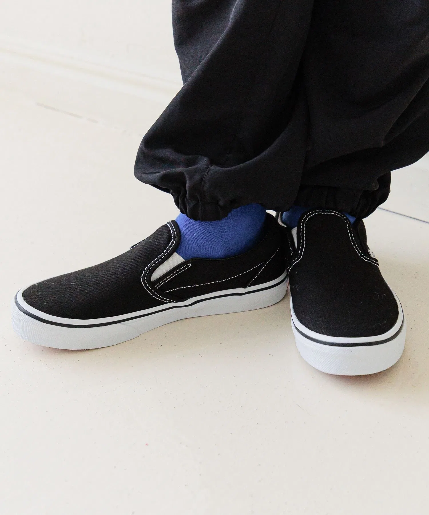 Детские слипоны VANS CLASSIC чёрные — фото 4