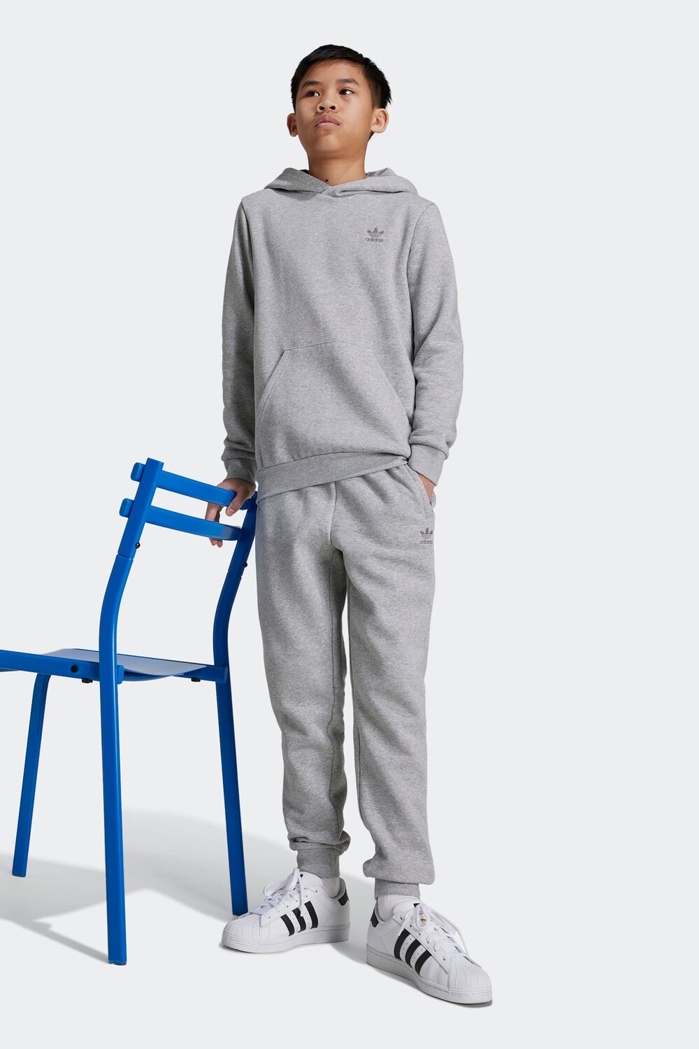 

Детская толстовка с капюшоном Adidas Originals, серый