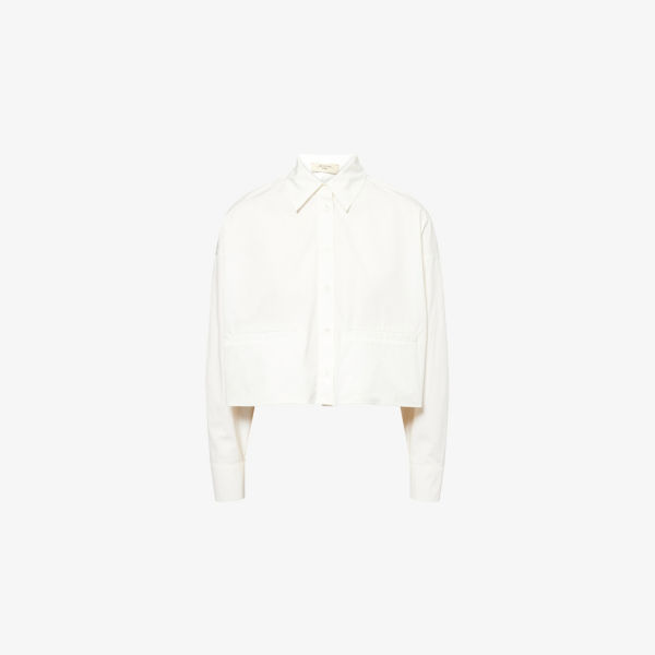 

Сорочка Weekend Max Mara укороченная из хлопкового поплина, белый