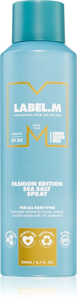 

Солевой спрей Fashion Edition для волнистых волос Label.M, 200 мл
