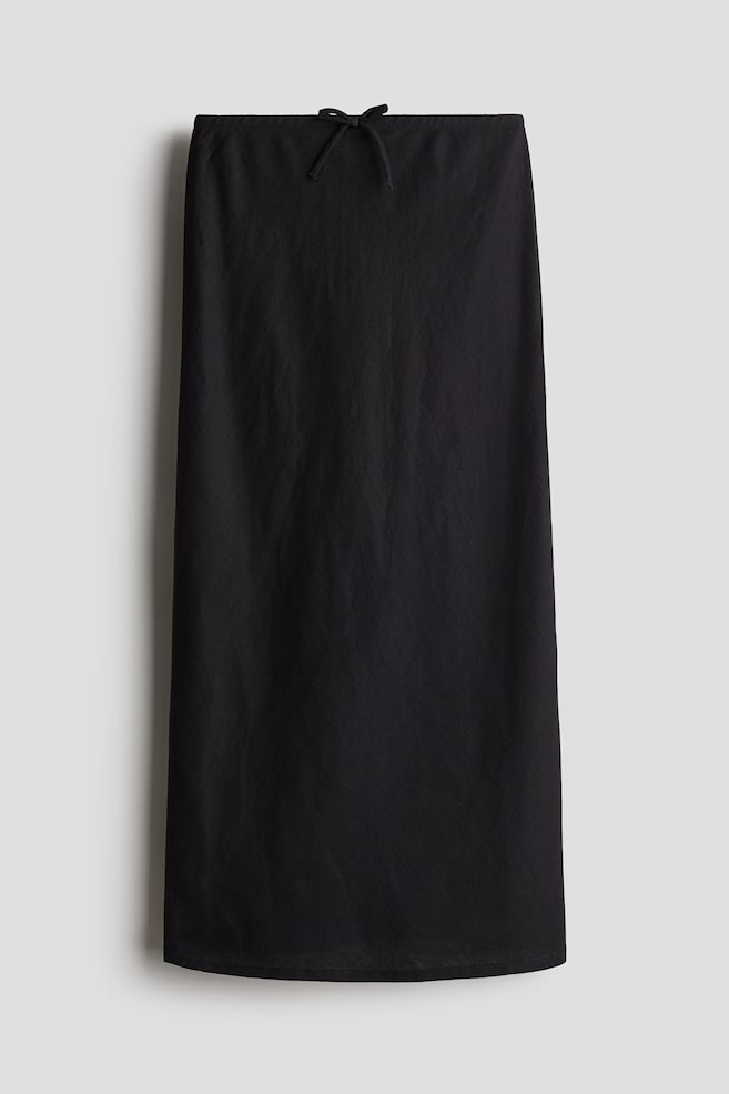 

Юбка из льняной смеси H&M, черный