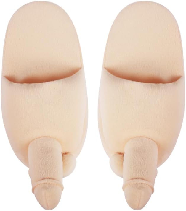 Ibluelover Unisex Funny Тапочки Сексуальные домашние туфли Новинка Плюшевые домашние тапочки Зимние пушистые тапочки для спальни Подарки с шутками, Skin Color(length-25cm/9.8in) — фото 2