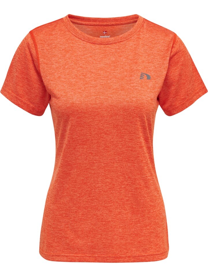 

Спортивная футболка Newline S/S Women Statement Laufen Damen, цвет spicy orange melange