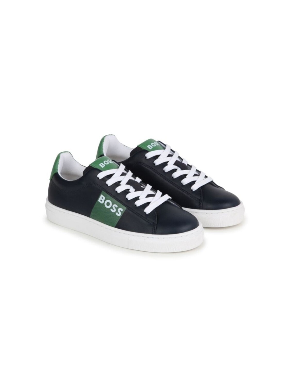 

BOSS Kidswear кроссовки с логотипом, синий