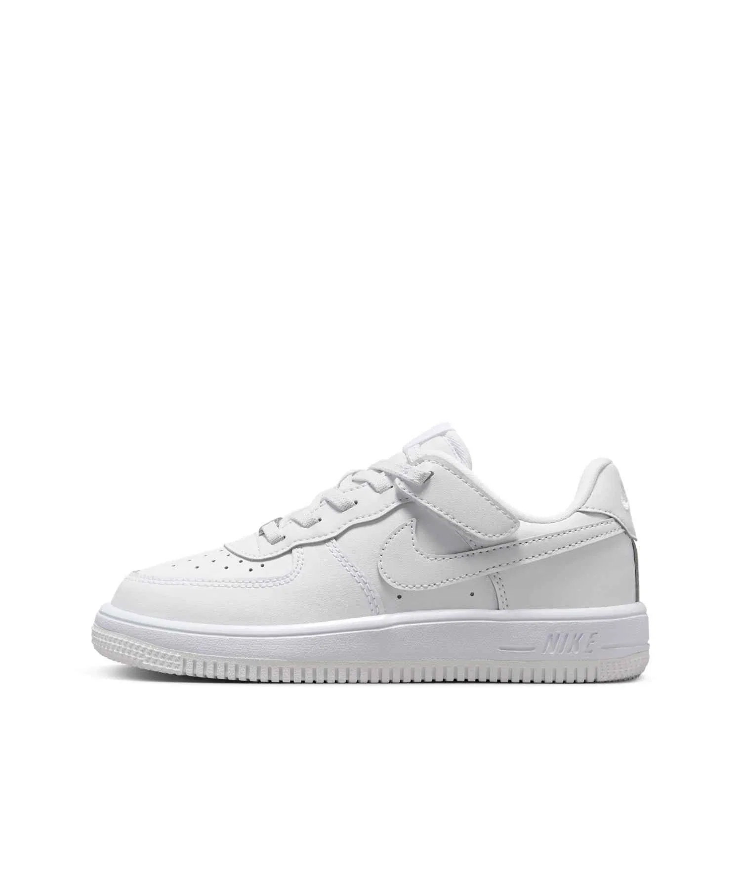Детские кроссовки NIKE Force 1 Low EasyOn из искусственной кожи белые