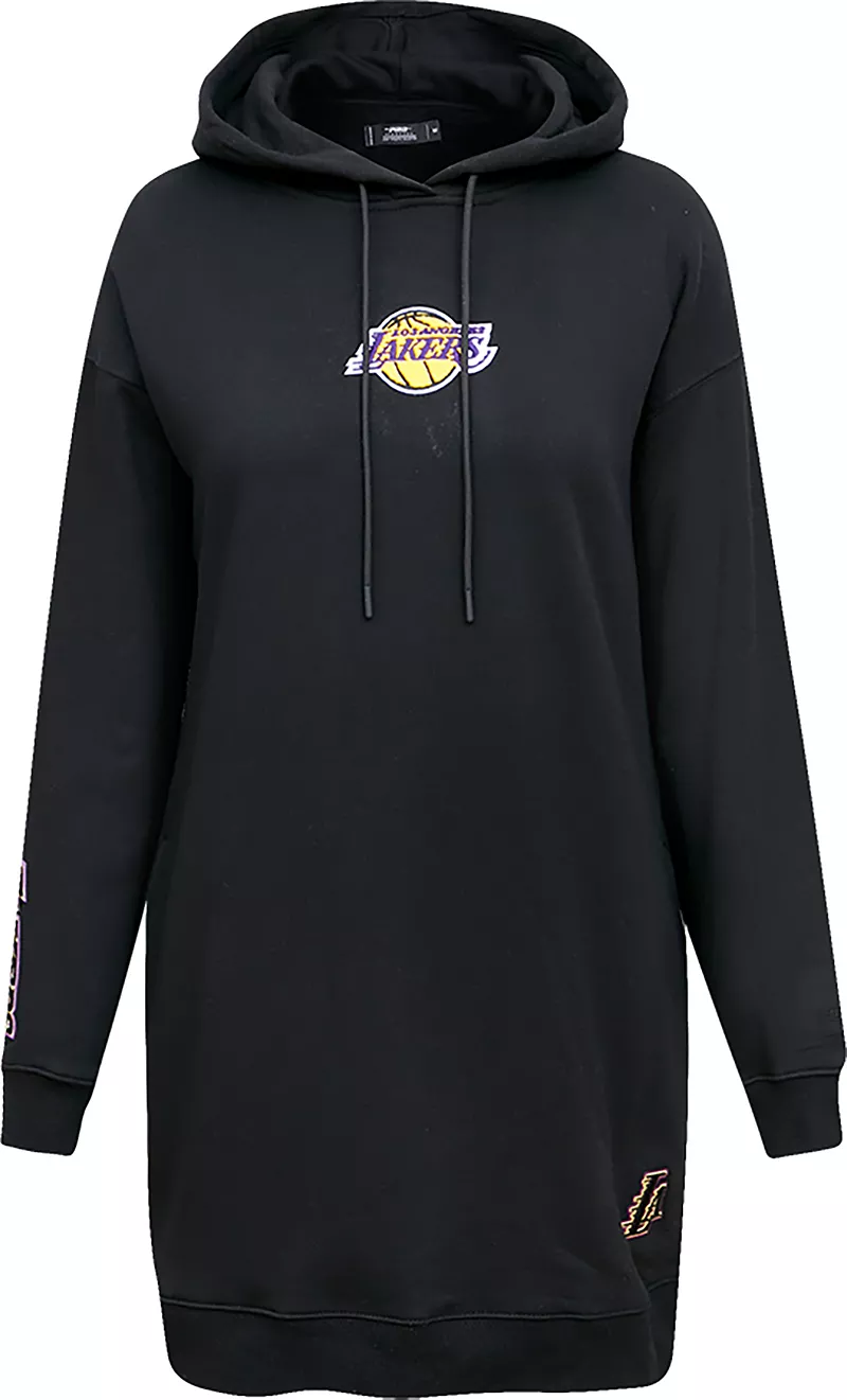 

Черное женское платье с капюшоном Pro Standard Los Angeles Lakers
