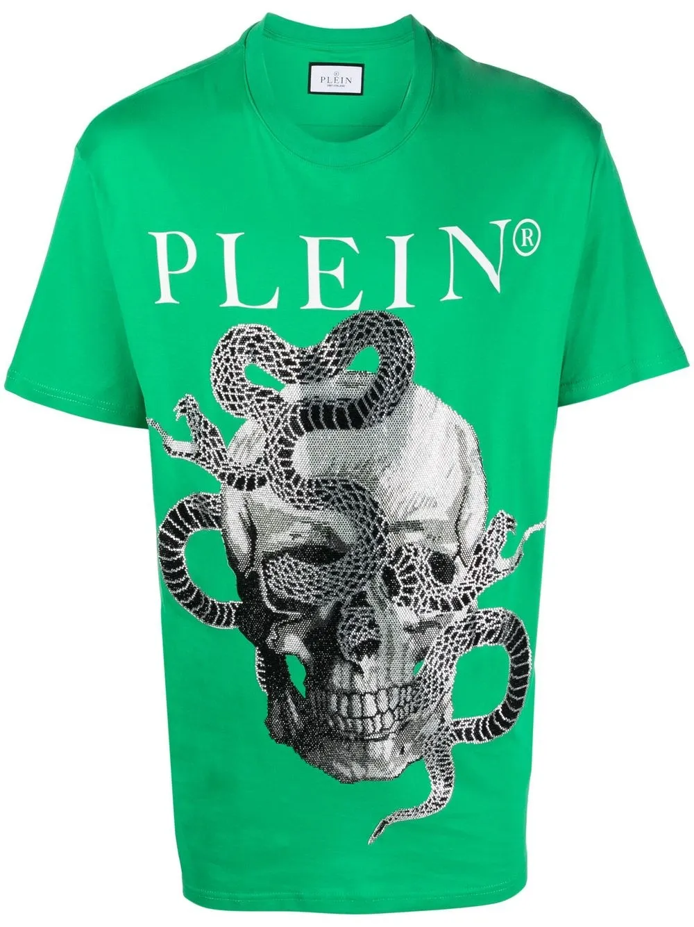 

Футболка с принтом Philipp Plein, зеленый