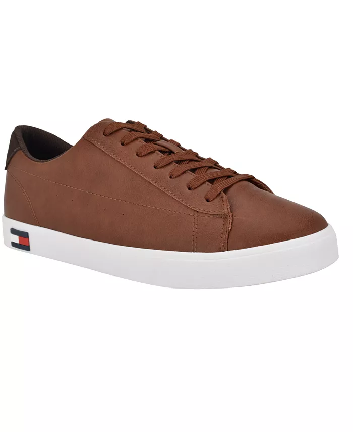 

Мужские кроссовки Risher Low Top на шнуровке Tommy Hilfiger, коричневый