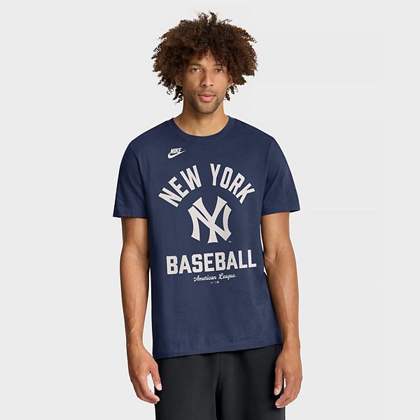 

Мужская футболка navy new york yankees cooperstown collection Nike