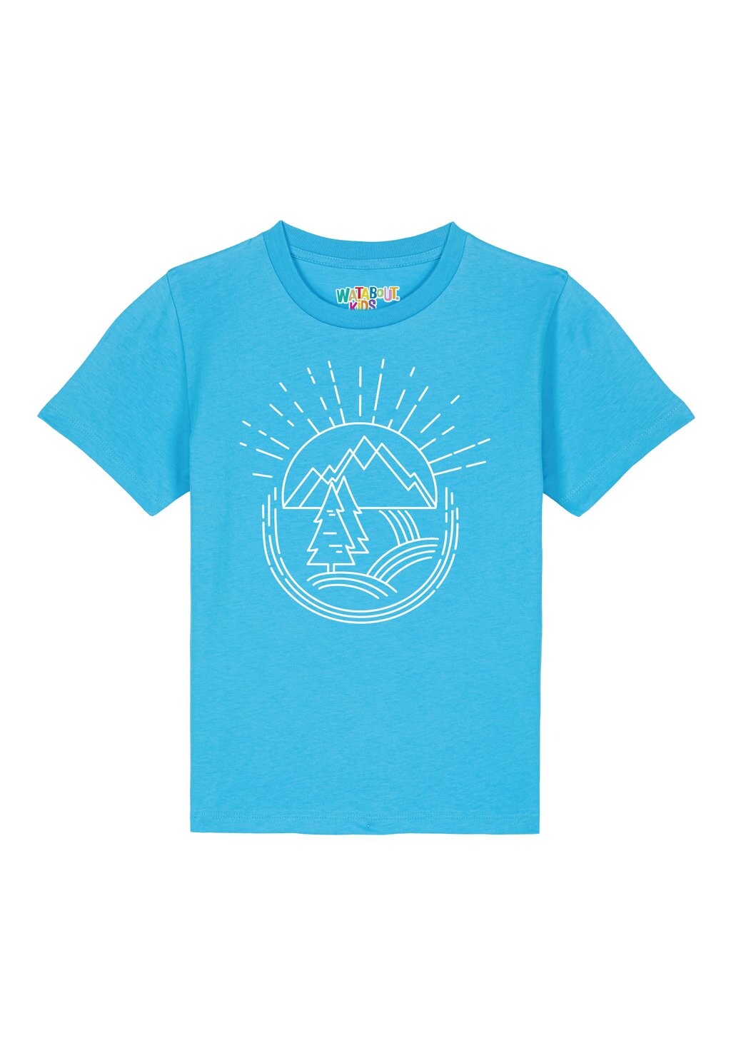 

Футболка с принтом NATUR IST SCHÖN Watapparel, цвет aqua blue