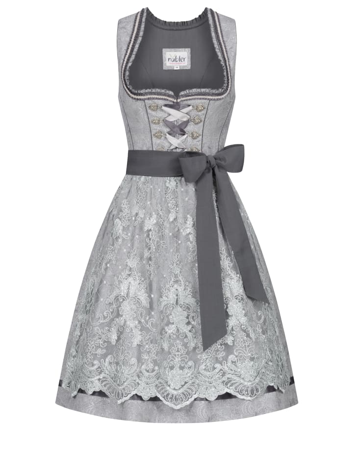 

Nübler Мини-дирдль Герти серебристого цвета