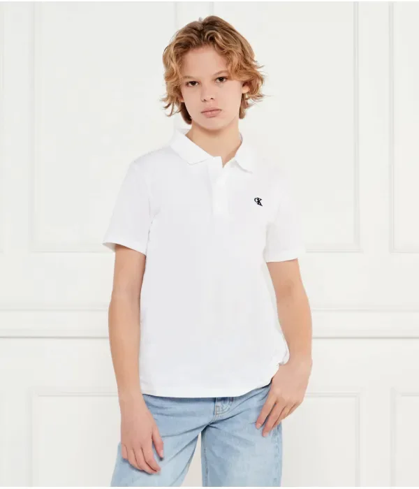 Поло ESSENTIAL regular fit Calvin Klein Jeans, белый