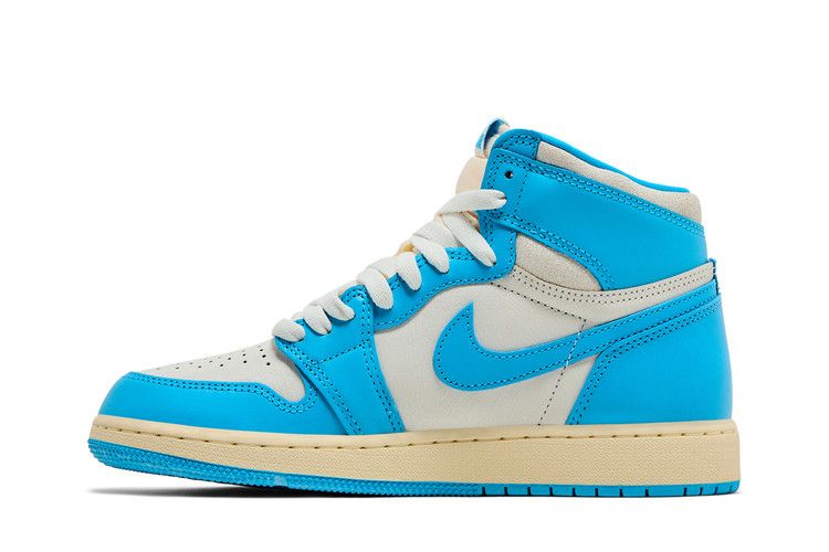 Кроссовки Air Jordan Air Jordan 1 Retro High OG GS 'UNC Reimagined', синий — фото 4