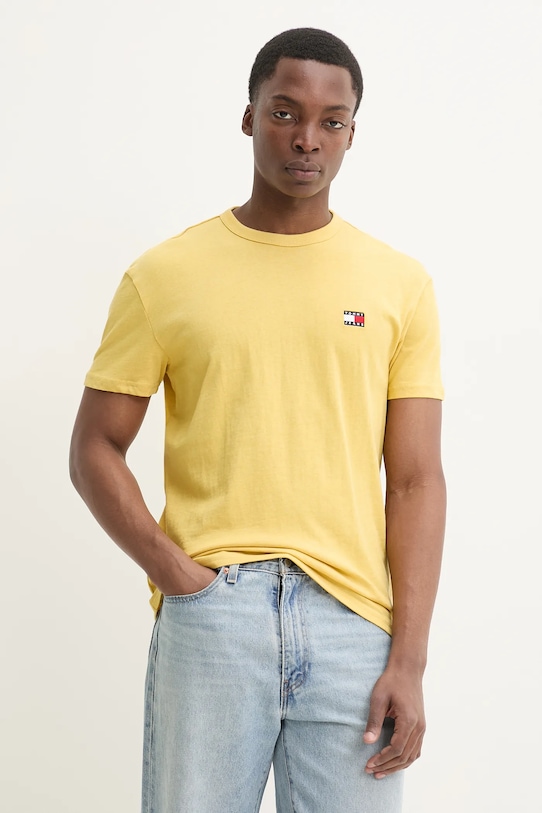 

Хлопковая футболка Tommy Jeans, желтый