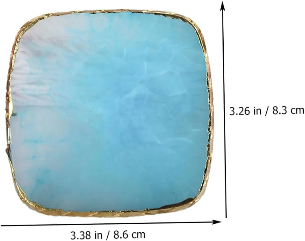 Палитра для смешивания лаков PAMINGONO голубая 8.5x8.5x0.5 см — фото 2