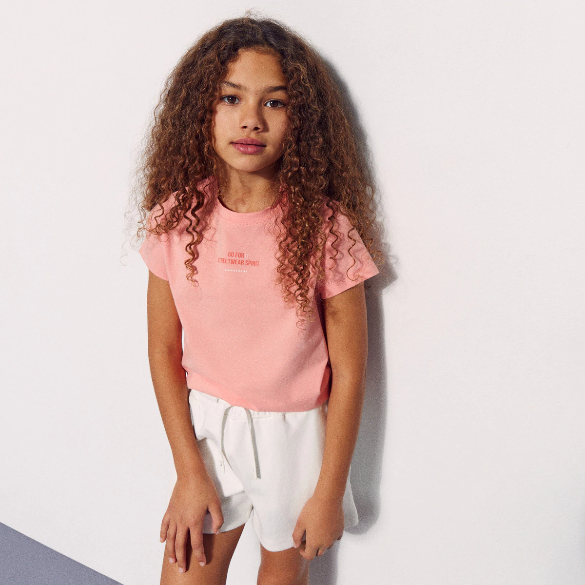 

Футболка для девочек Sportcasual с коротким рукавом Boomerang, коралловый