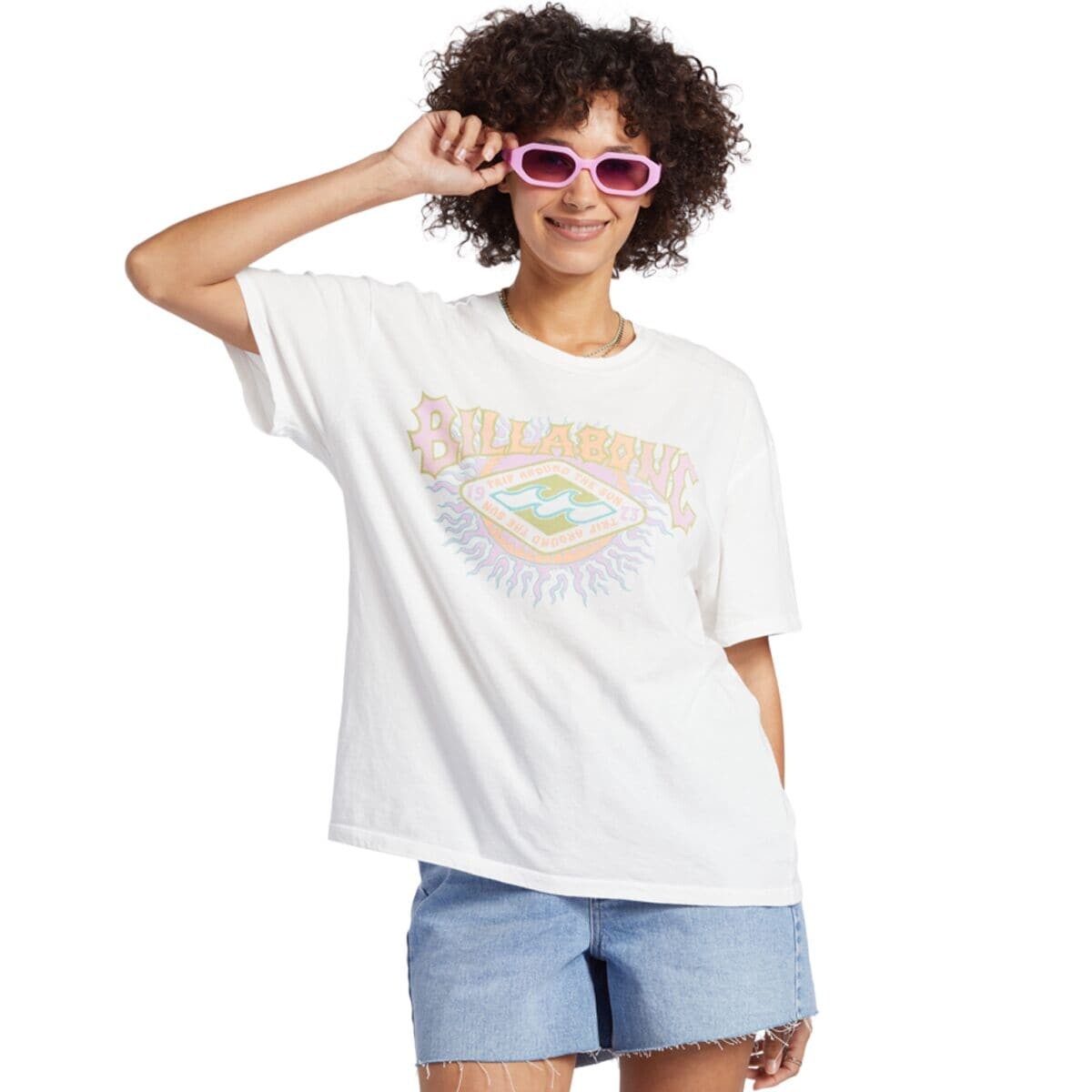 

Рубашка вокруг солнца Billabong, металлический