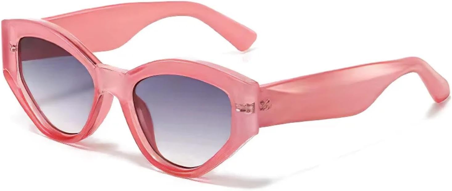 

Женские солнцезащитные очки в винтажном стиле с градиентным переходом, ретро-очки «кошачий глаз», солнцезащитные очки для женщин с защитой от УФ-излучения UV400 TKKTLLT, Pink