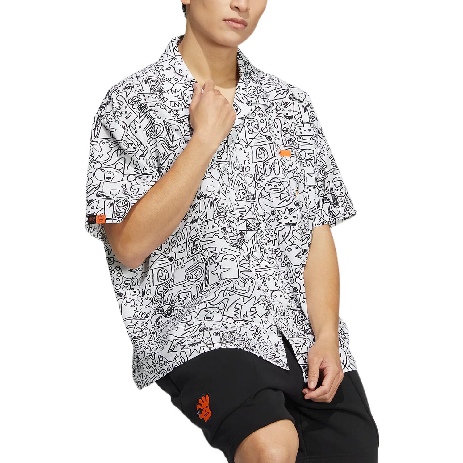 Рубашка Okawara мужская белая Adidas Originals, белый — фото 4