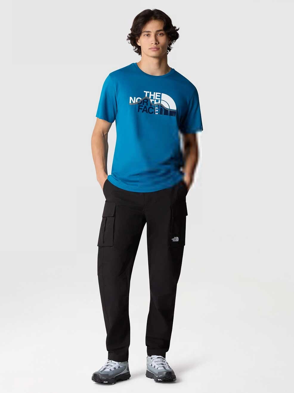 

Футболка The North Face M S/S MOUNTAIN LINE, синий