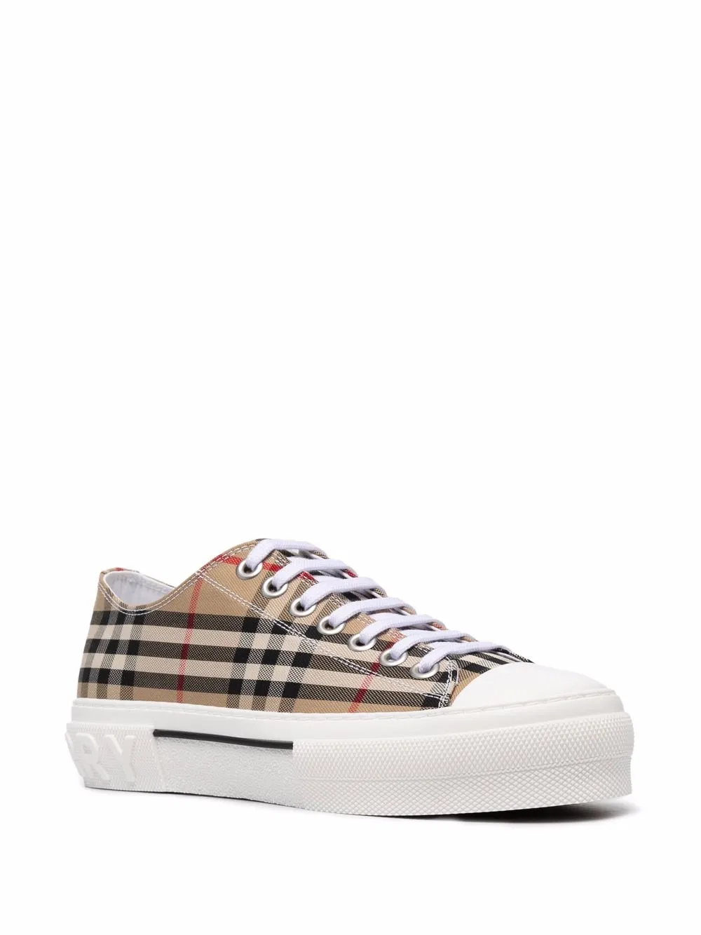 Кроссовки в клетку Vintage Check BURBERRY, нейтральный — фото 2