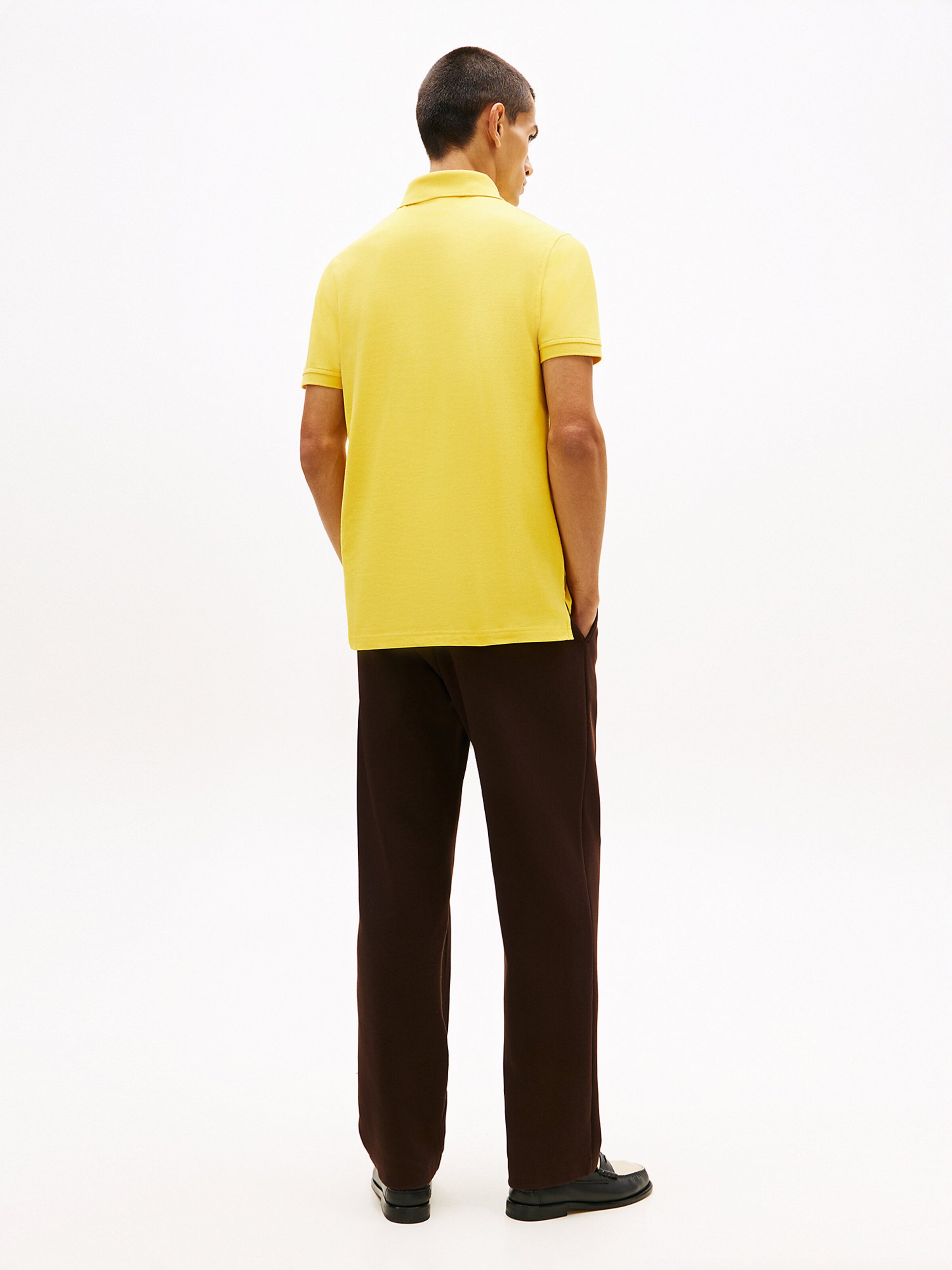 TOMMY HILFIGER Футболка 'CORE 1985 SLIM POLO' в желтом цвете — фото 4