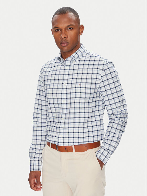 

Рубашка regular fit Heritage Oxford MW0MW39461 Tommy Hilfiger, синий