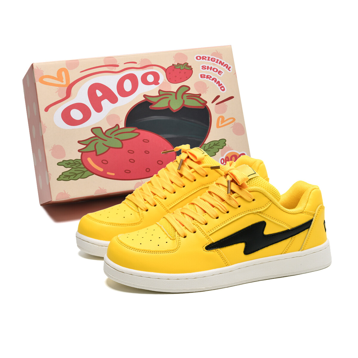 

Кроссовки для образа жизни унисекс с низким верхом Oaoq, цвет Yellow/Black