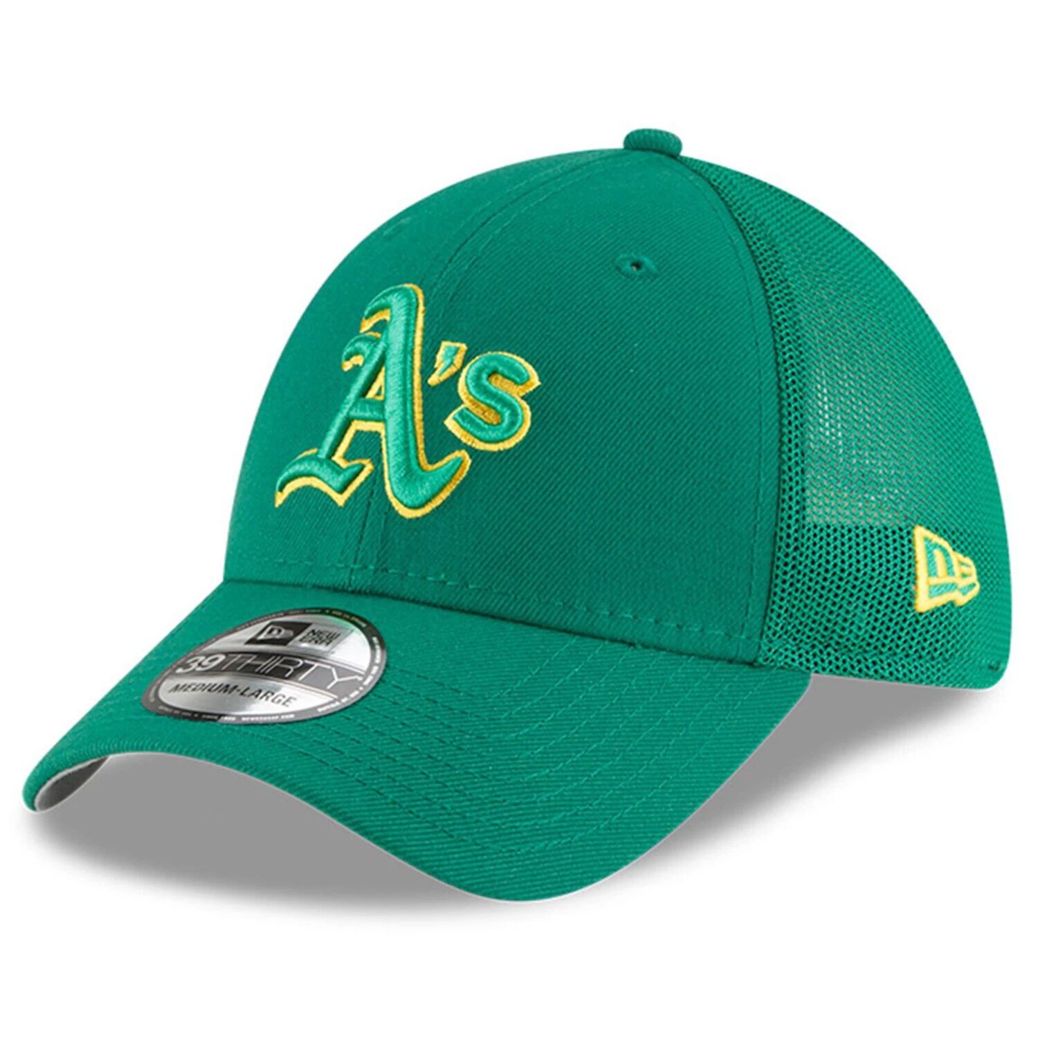 

Мужская гибкая кепка New Era Green Oakland Athletics 2022 39THIRTY Flex Hat