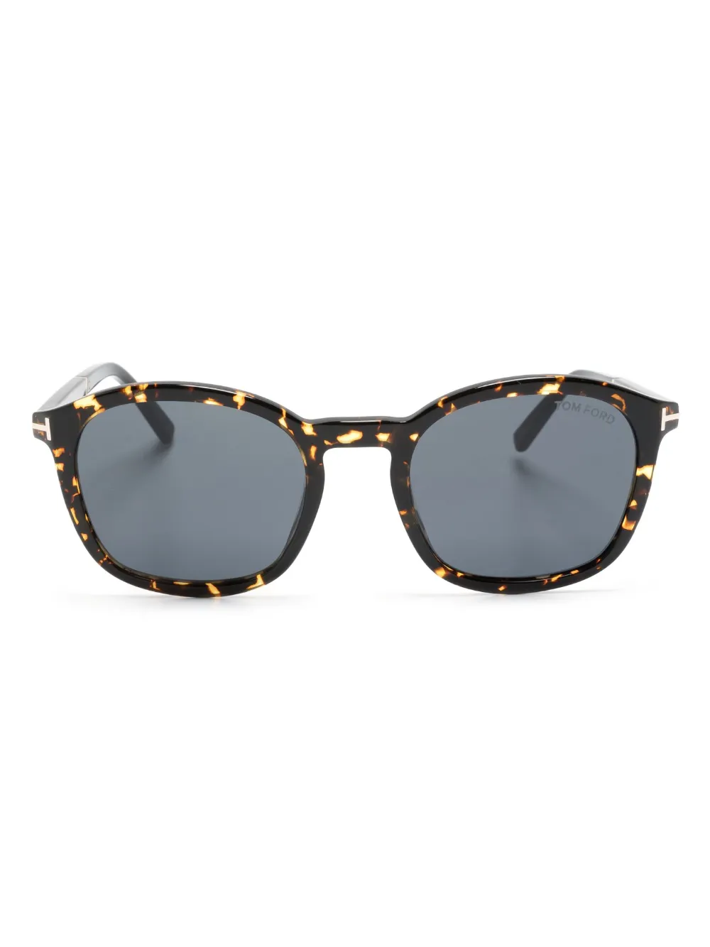 

Солнцезащитные очки черепаховой расцветки TOM FORD Eyewear, коричневый