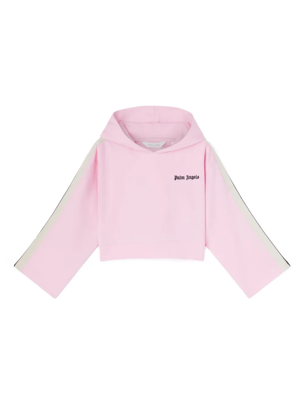 

Укороченное худи с принтом Palm Angels Kids, розовый