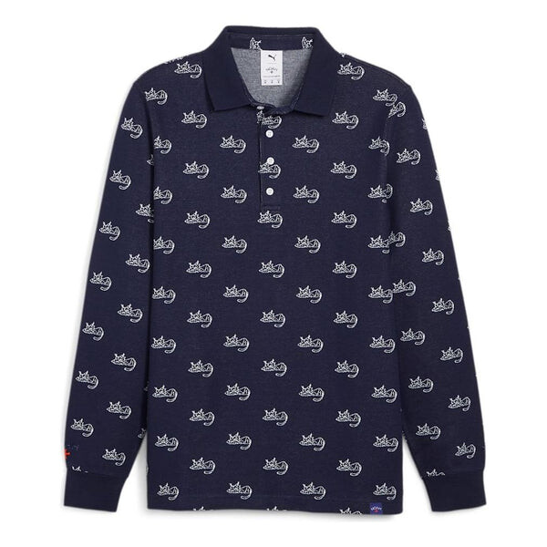 

Рубашка поло x noah jacquard polo shirt 'navy' Puma, синий
