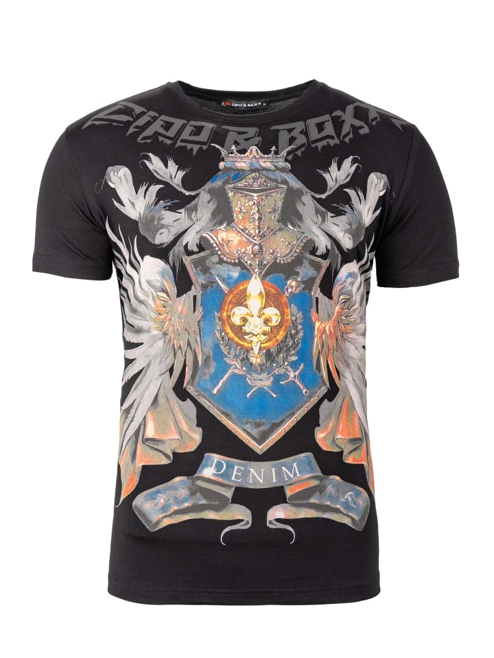 

Футболка Cipo & Baxx Slim Fit CT743 Черная XXL, Черный, Футболка Cipo & Baxx Slim Fit CT743 Черная XXL