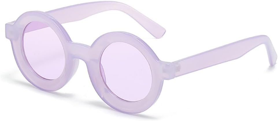 

Круглые солнцезащитные очки для женщин, защита от УФ-излучения UV400, винтажный панк, оранжевый градиент, модные женские солнцезащитные очки, L18397 generic, Purple Purple