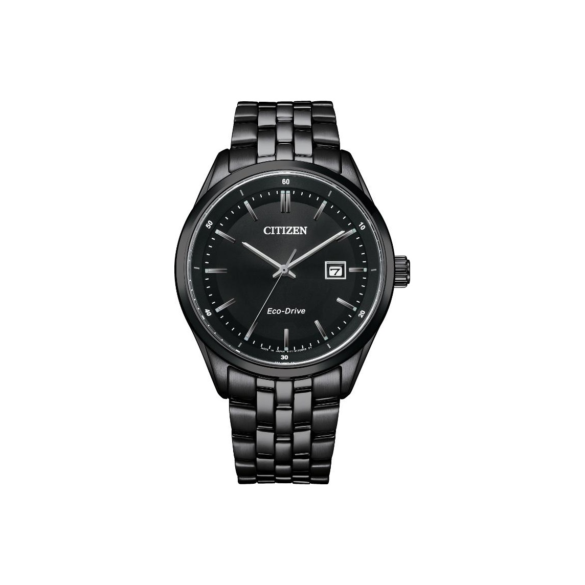 

CITIZEN Часы Solar Quartz Movement Stainless Steel Strap Watch Men's Watch Black Dial, Black Dial