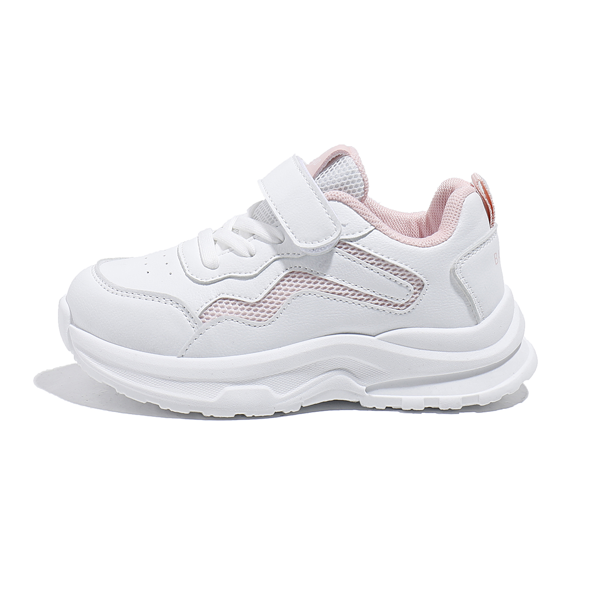 

Износостойкие дышащие детские повседневные кроссовки Kids' Babaya, белый