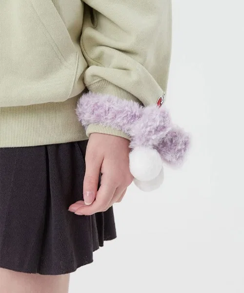 Шелковый шнурок для волос KIRSH Knit Foam Foam Cherry Scrunchie, черный — фото 4
