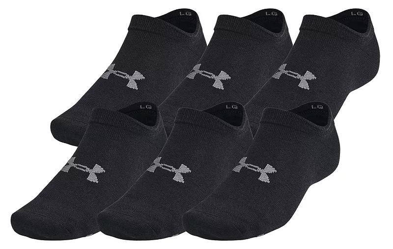 

Носки унисекс Essential No Show Under Armour — 6 шт, цвет Black/Black/Castlerock